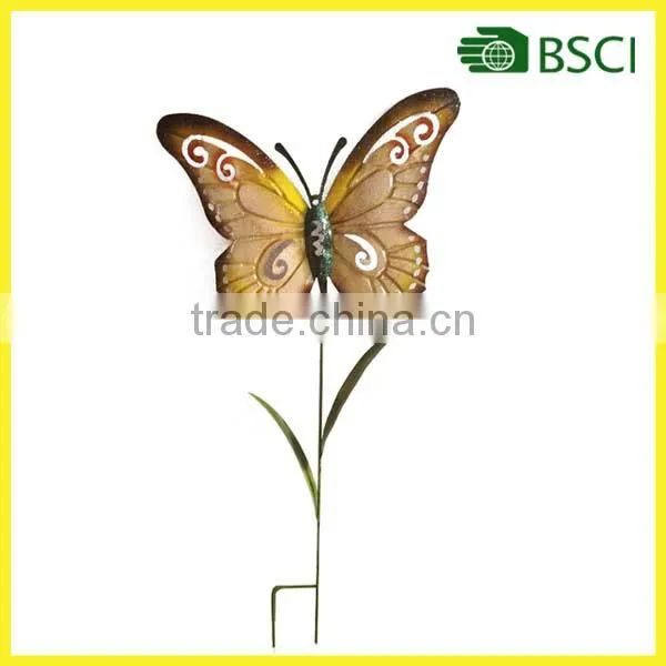 Garden Stake Metal Butterfly Garden Ornaments Outdoor Decoration