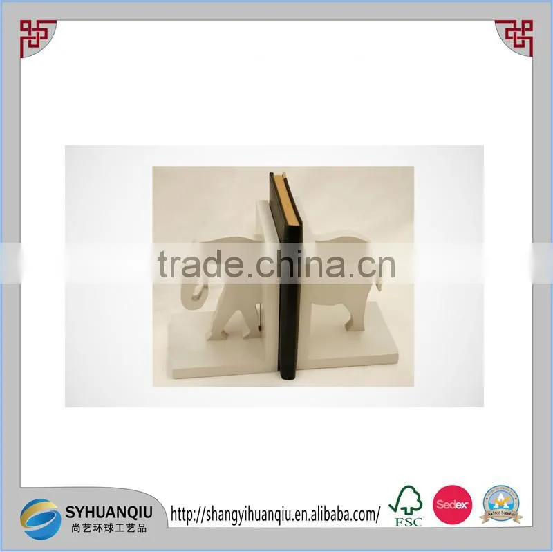 2015 high quality new fashion wooden bookends from toy factory W08D001