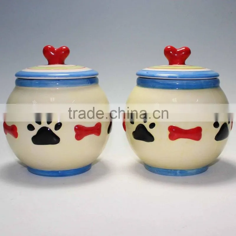 Ceramic Pet Jar Pet Food Jar