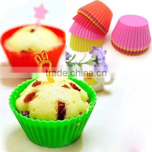 Silicone Cake Cupcake Mold Case Muffin Chocolate Cookie Baking Mould