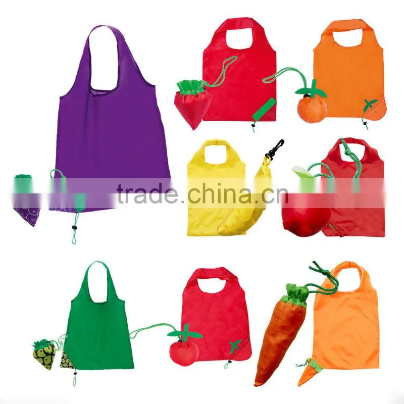 Promotional Reusable polyester foldable beach bag wholesale nylon foldable shopping bag