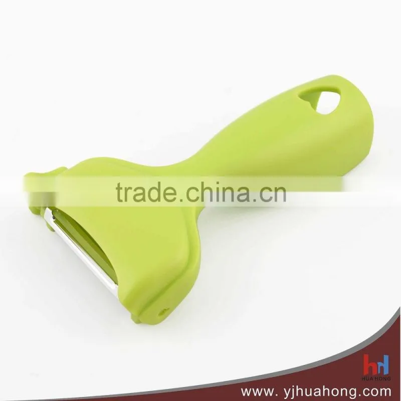 Hot Sales Colorful Innovative Design ABS Handle Stainless Steel Vegetable Peeler (HPL-56)
