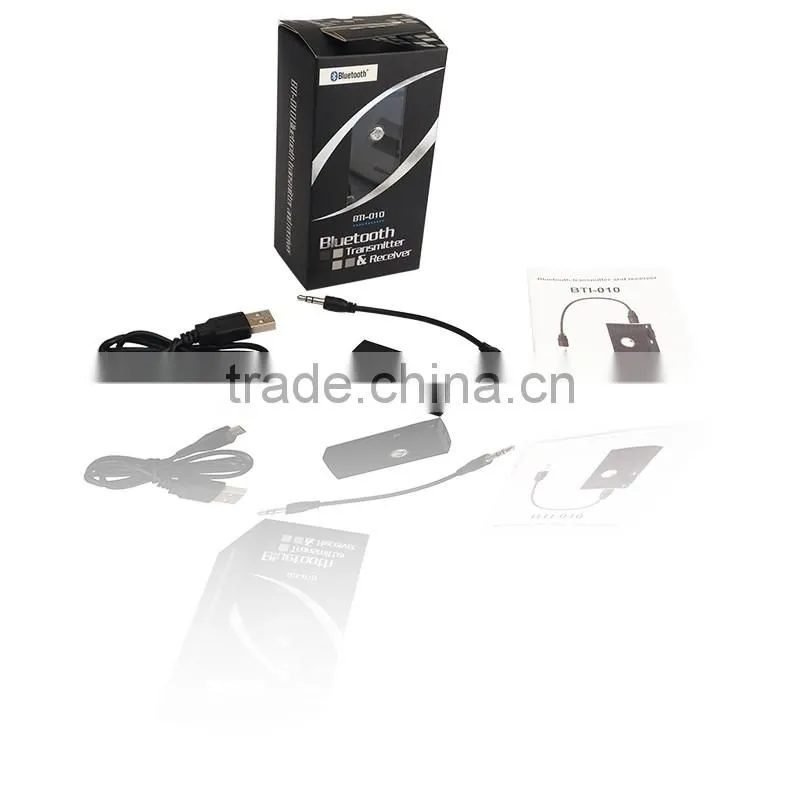 2 in 1 3.5mm jack Stereo HiFi Wireless Bluetooth 3.0 built in Audio Transmitter and receiver