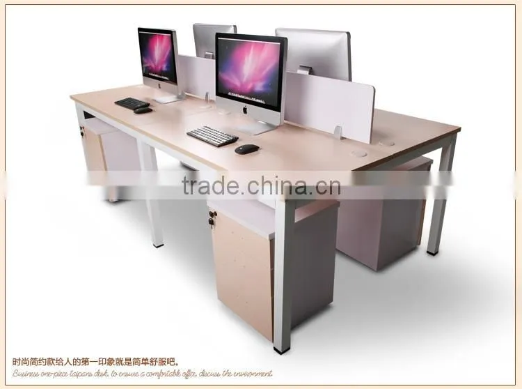 Fashion Design Four People Modern Office Workstation Desk 4 Person