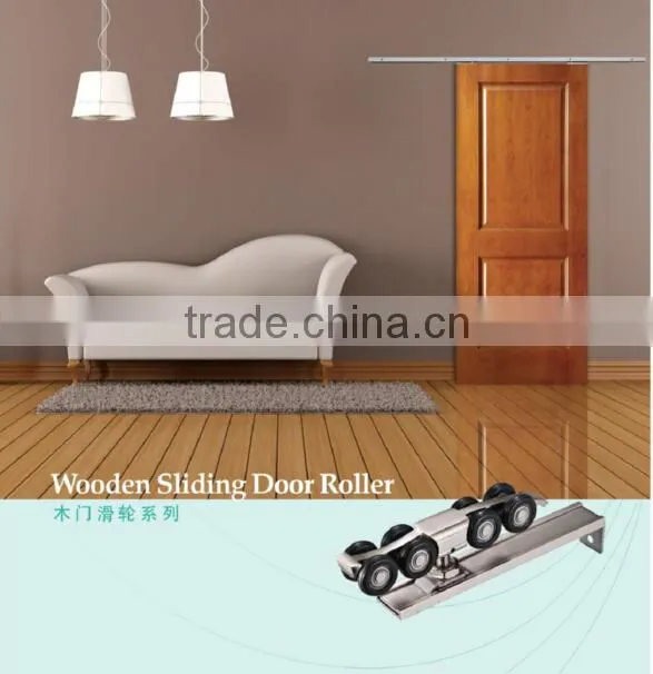 Facoty supply Stainless steel nylon sliding door guide with double wheel