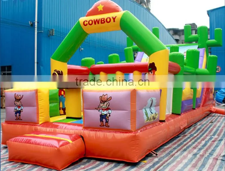 bounce house/bouncy combo /fun city/obstacle course inflatable toys used for sale