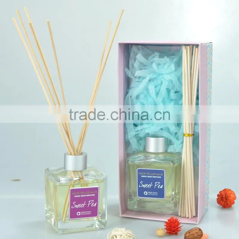 fragrance oil air freshener reed stick aroma diffuser packaging with aluminum cap