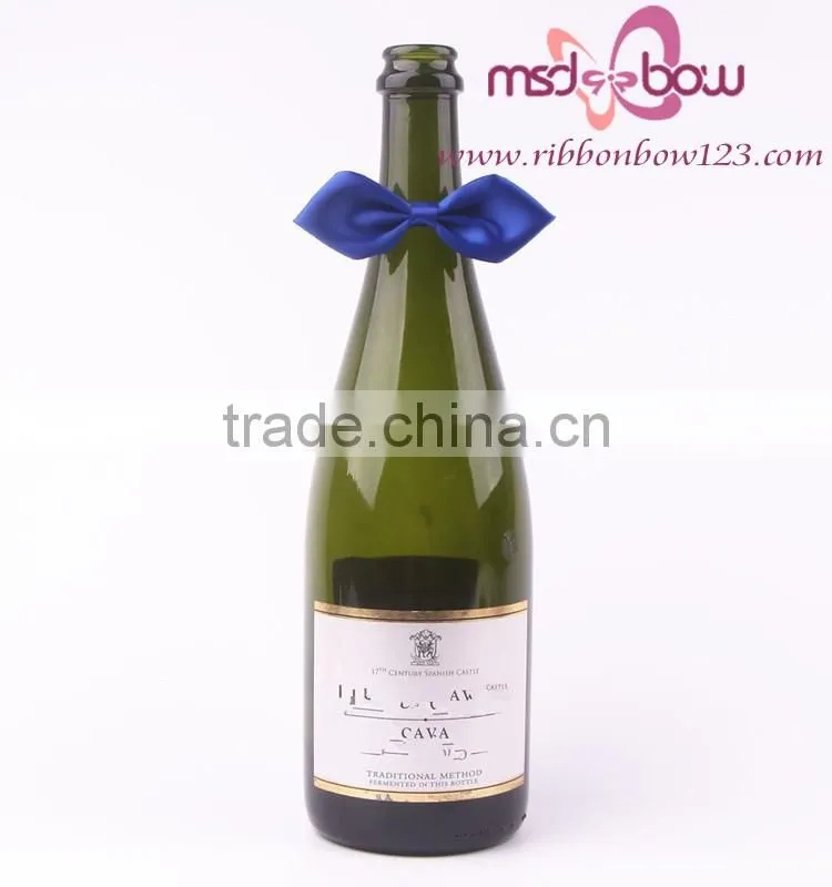 christmas wine bottle ribbon bow with elastic