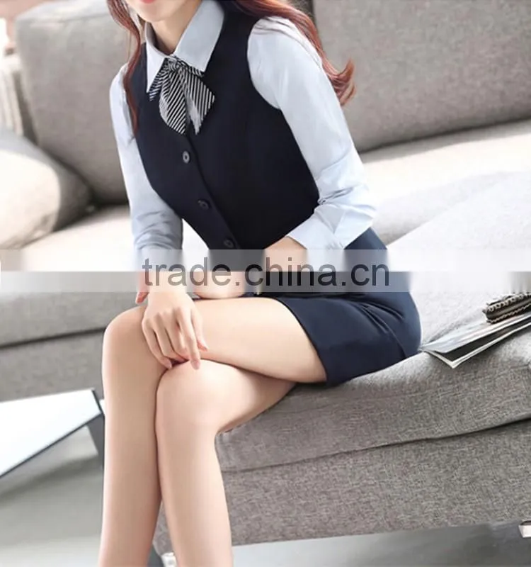 2017 hot sale ladies suits office uniform designs for women