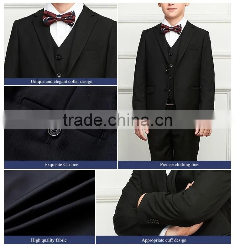 Bospoke Winter School Boys Black 3 Pieces Blazer For School Wear