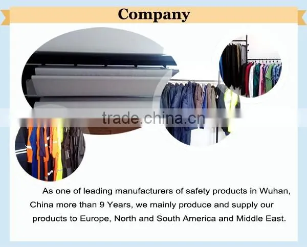 Europe market working safety jacket with zipper