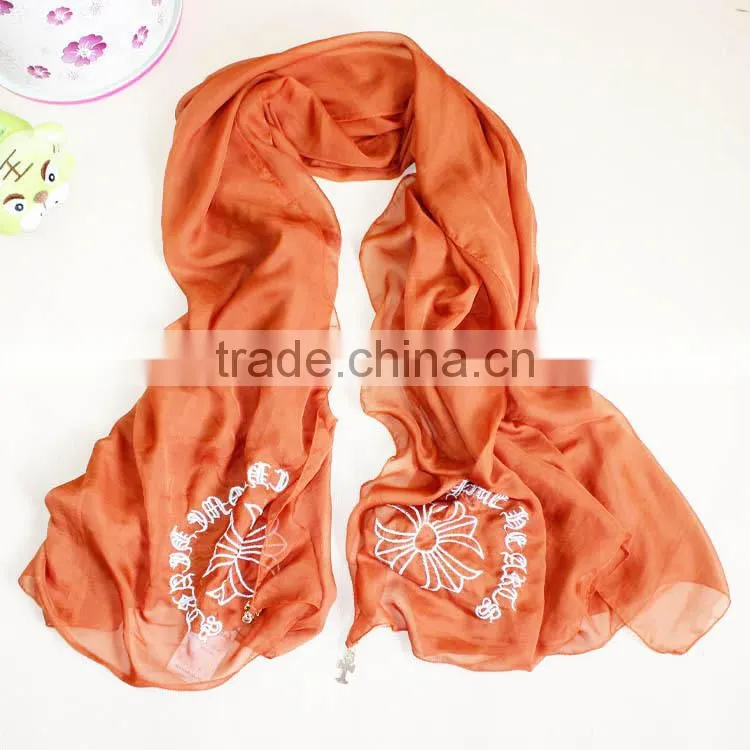 Summer new arrival fashion wholesale Silk children print scarf