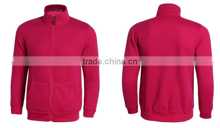 Wholesale high quality Mens stand collar zipper jacket without hood top selling