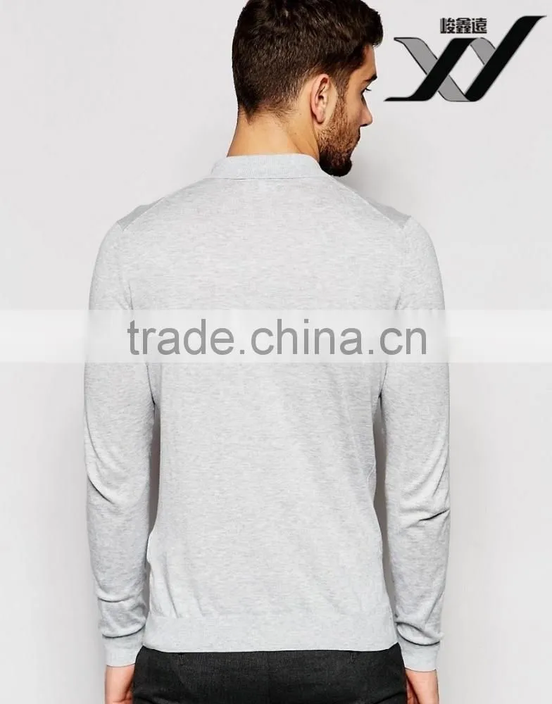 man's polo shirt in single-breast
