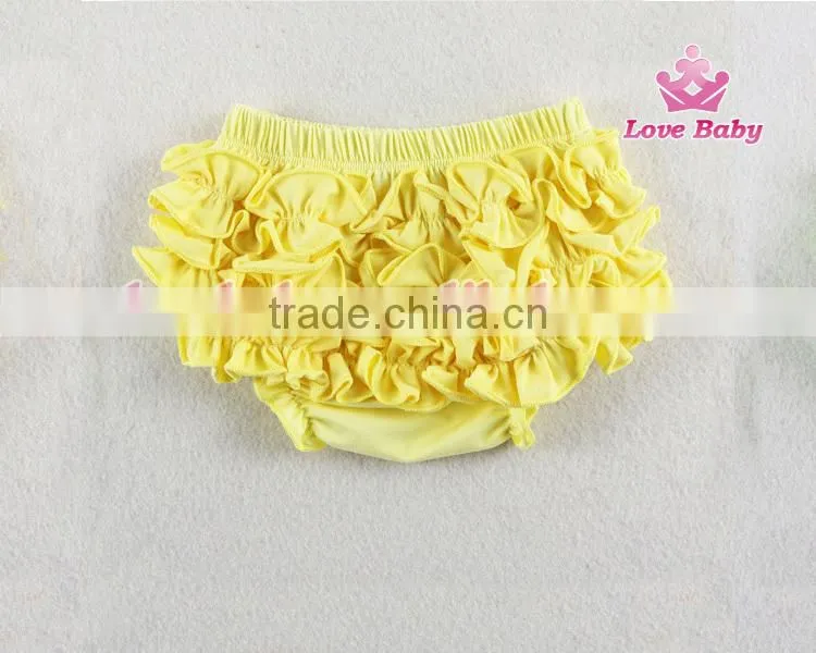 OEM Factory Cotton Baby Bloomer Ruffle Shorts Wholesale Kids Underwear