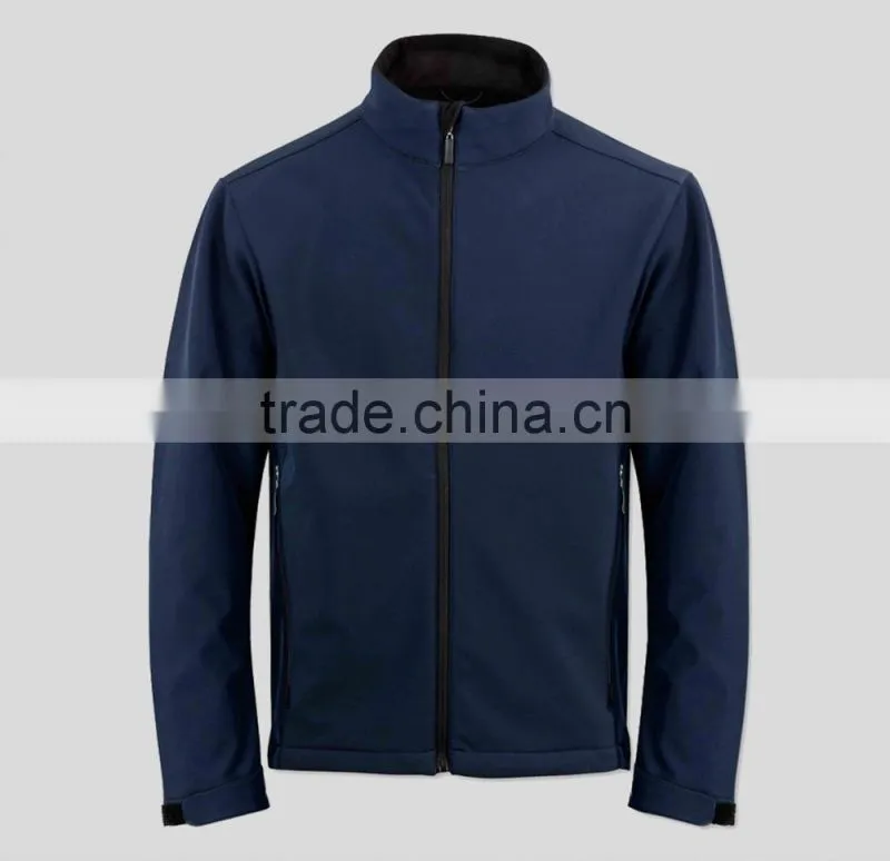 2017 Men's 3 layer bonded hydrophobic softshell fabric jacket