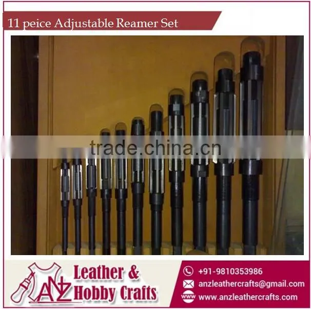 Highly Precise Reamer Set to Enlarge Existing Hole of Leather with Great Accuracy
