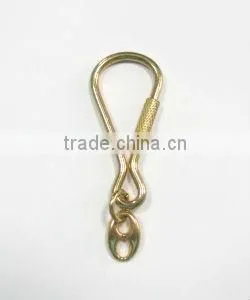 Metal silver exclamation hook Key Chain