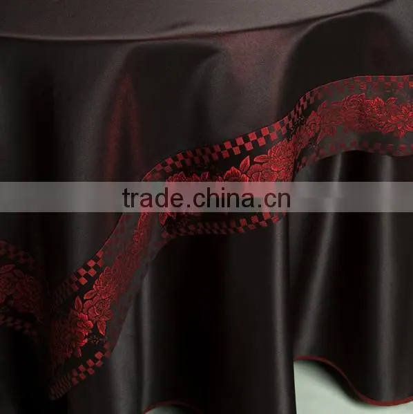 jacquard hotel table cloth,luxury restaurant table cloth,wedding table cloth