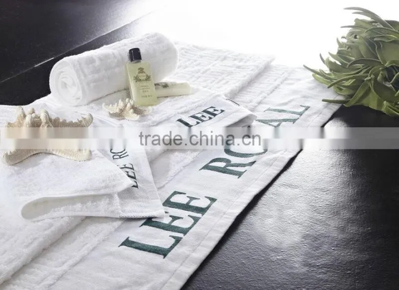 100% cotton solid dobby terry towel hotel towel