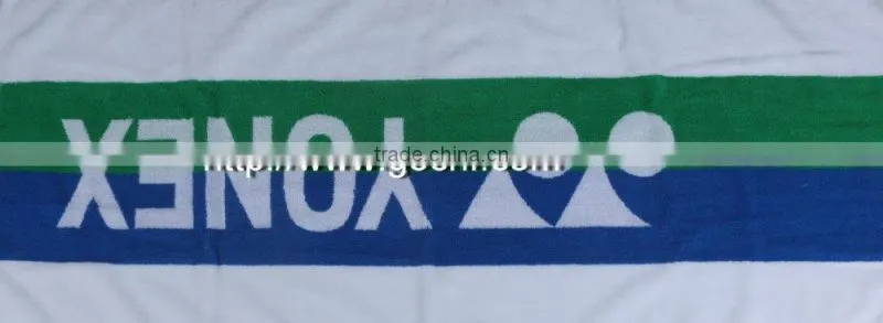 100% cotton yarn dyed jacquard sports towels