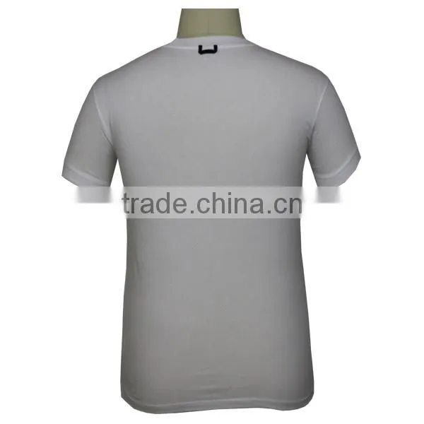design custom cotton embroidered male t shirts