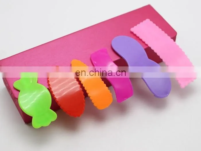 Wholesale Mix Color Assorted Plastic Coated Baby Bow Snap Hair Clips