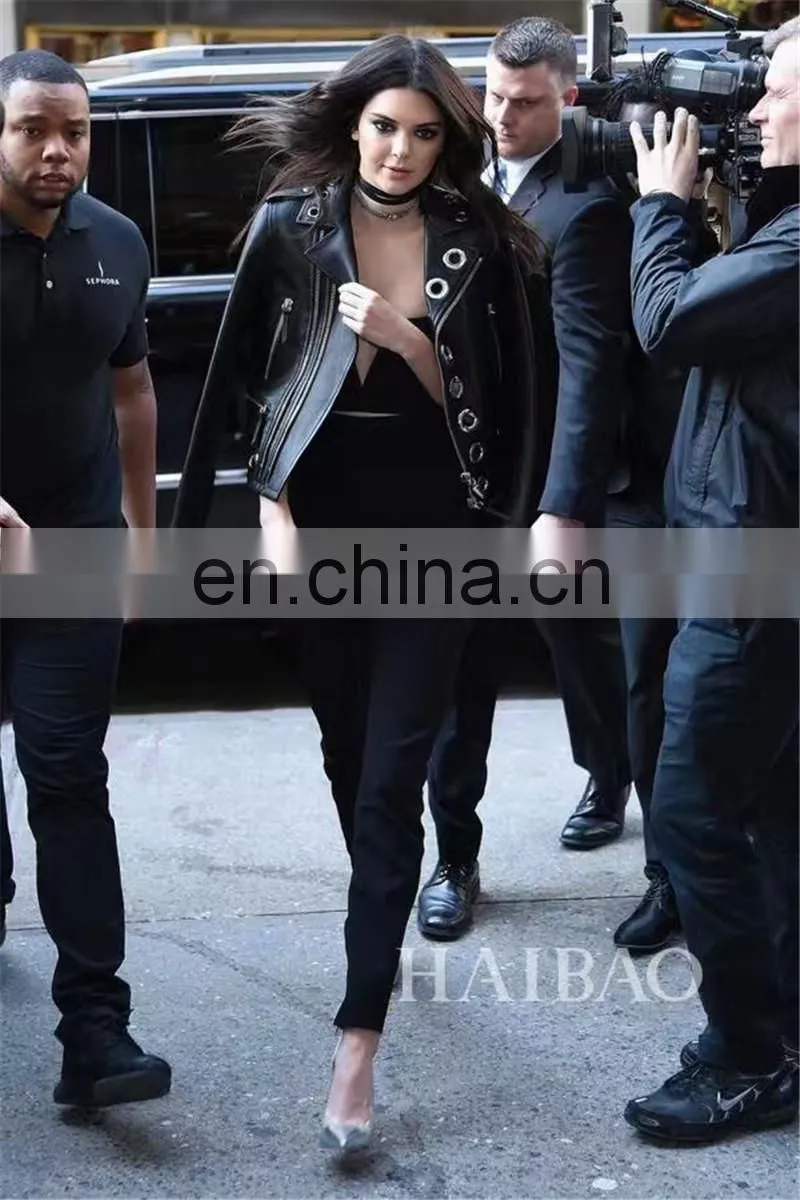 Custom Design Women Black Leather Jacket Custom Made Leather Jacket
