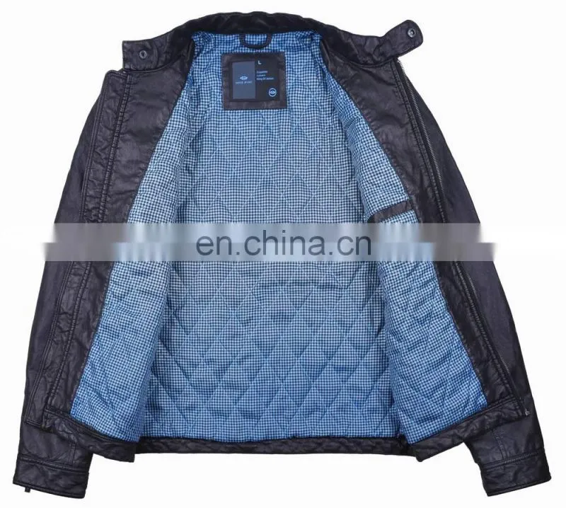 latest fashion mens thick padded softshell pu motocycle clothing