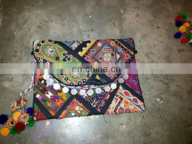 Handmade patchwork Vintage Banjara Envelop Clutch#bambuse#gypsy#bohofashion#kutch#Kutchi
