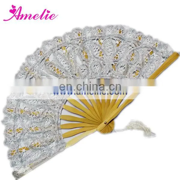 20cm Light orange wedding decoration product bridemaid fan