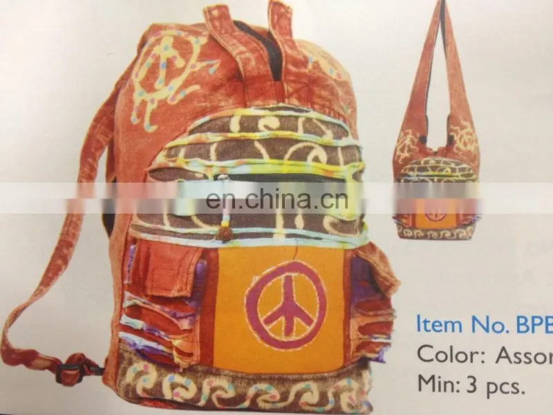 Shoulder Bag Cotton Eligant Original Print Sling Bag Purse Cross body Messenger Purse Hippie Hobo