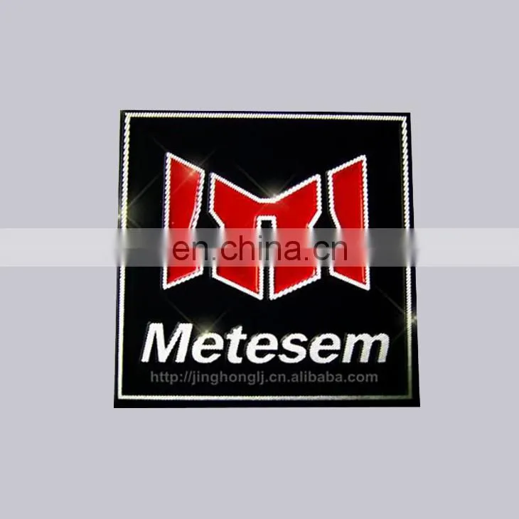 OEM Factory Machine Logo Use Custom Self Adhesive Gold Brand Engraved Aluminum Sign