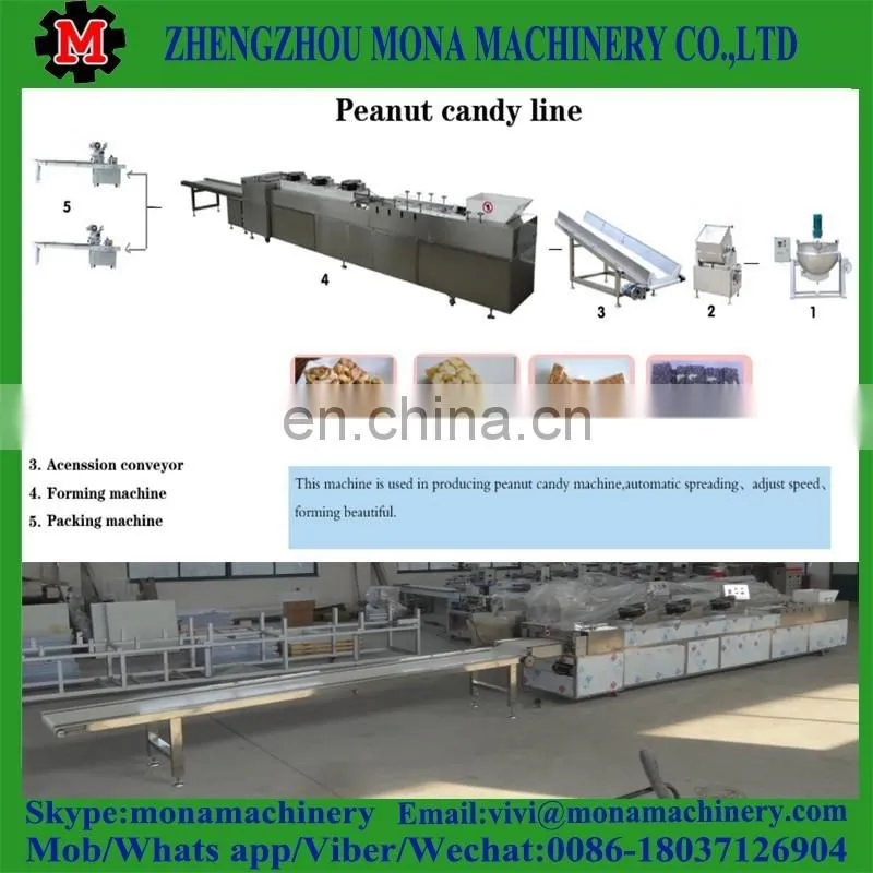 Chocolate cereal bar production line/candy bar making machine/puffed rice bar production