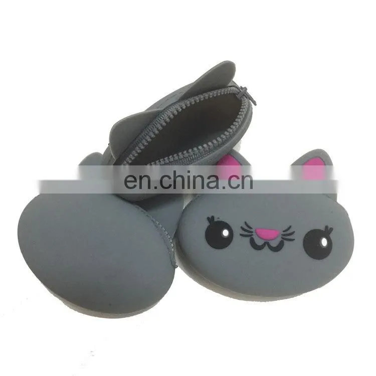 Women Girls Bunny Coin Purse Cartoon Silicone Rabbit Change Purse Change Coin Wallet Bag
