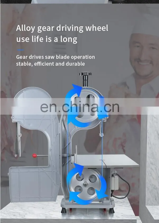 frozen fish meat cutting machine / kitchen equipment bone saw/ portable meat saw machine