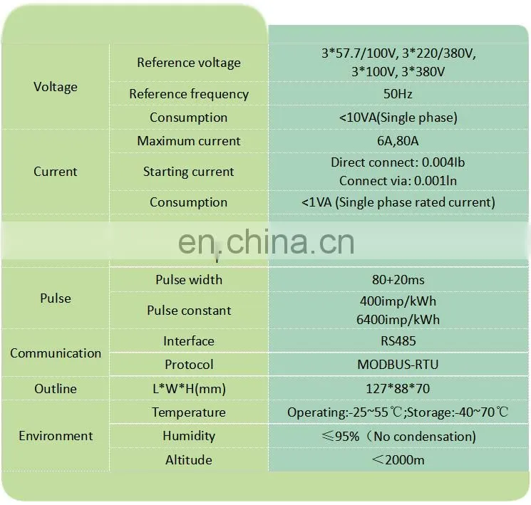 Multi tariff three phase electric meter din rail watt kwh power meter ADL3000-E/F