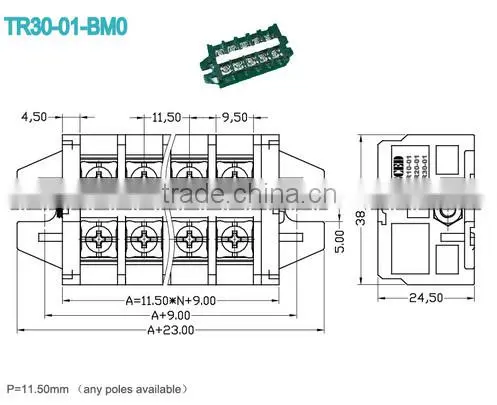 heavy duty Terminal Blocks frequency converter components