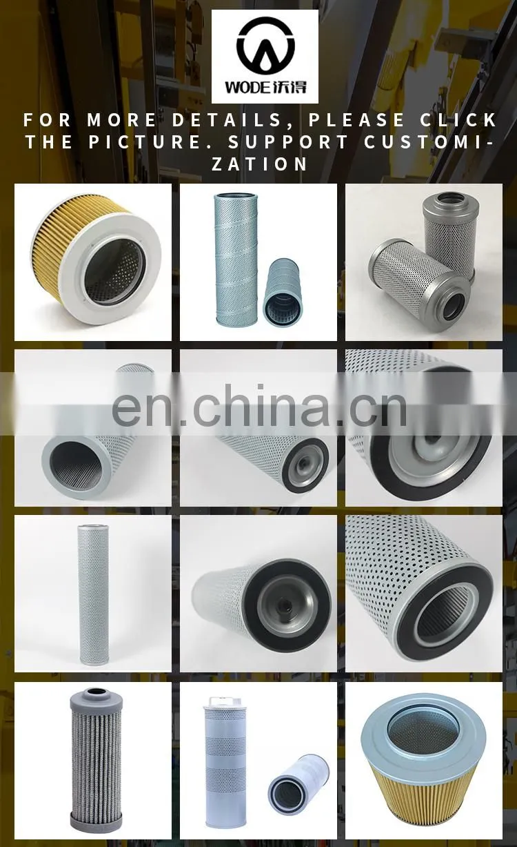 machinery replacement Hydraulic oil Filter Element replacement for excavator WORLD