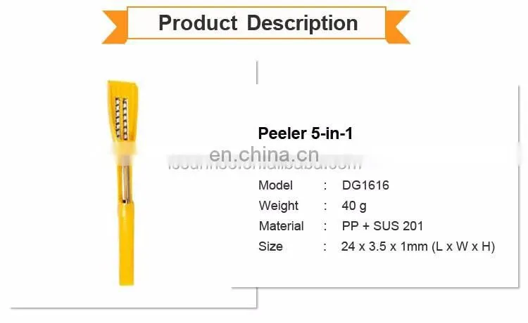 New Arrival 5 in 1 Multifunctional Stainless Steel Vegetable Fruit Peeler