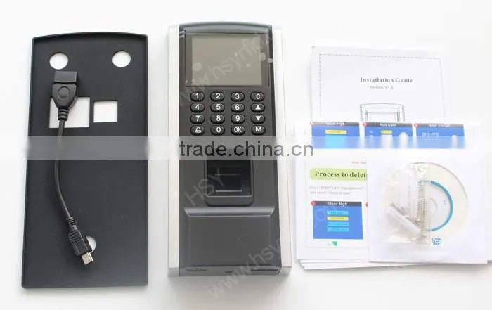 HSY-F801 Hours of absence input and output devices reading card fingerprint access control and time attendance