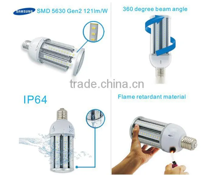 360 degree UL mogul base 120lm/w 27W SAMSUNG 5630 chip 70W mercury vapor led replacement
