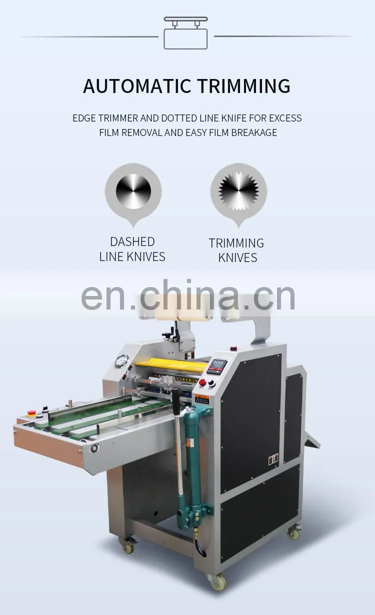Hot Sale 390Mm Hydraulic Automatic Thermal Roll Laminator Lamination Laminating Machine