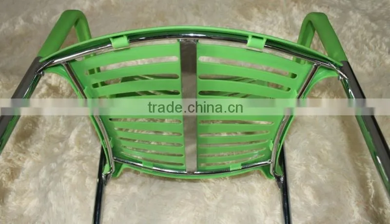 replica graceful Spanish Design stainless steel plastic seat and back Jorge Pensi stacking toledo chair for dining room