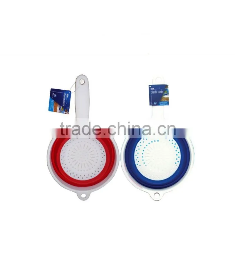 Hot Sale !!! PP Handle silicone collapsable colander