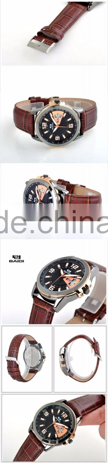 Stainless Steel Chain Black Color Wrist Watch Water Resistant Quartz Watch Japan Movement
