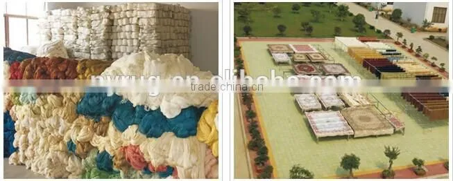 hand tufting silk on wool antique persian style double knots silk white carpet