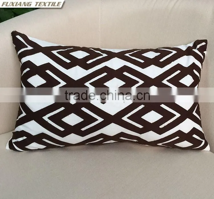 applique embroider pillow