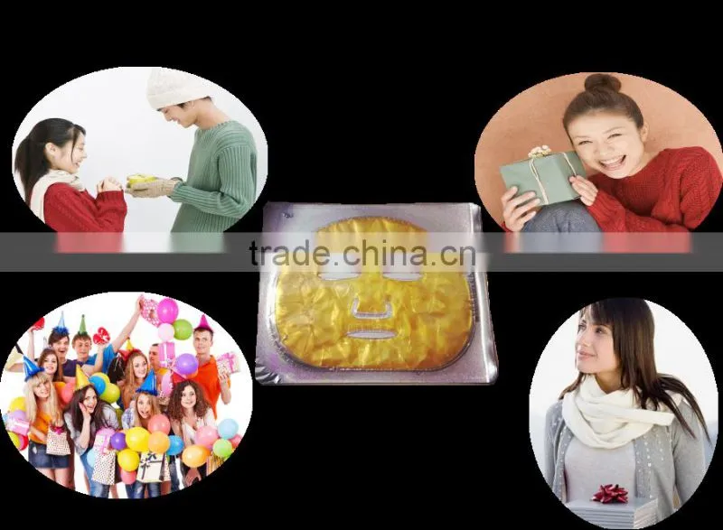 24k gold whitening moisturizing anti-acne oil control gold crystal collagen face mask