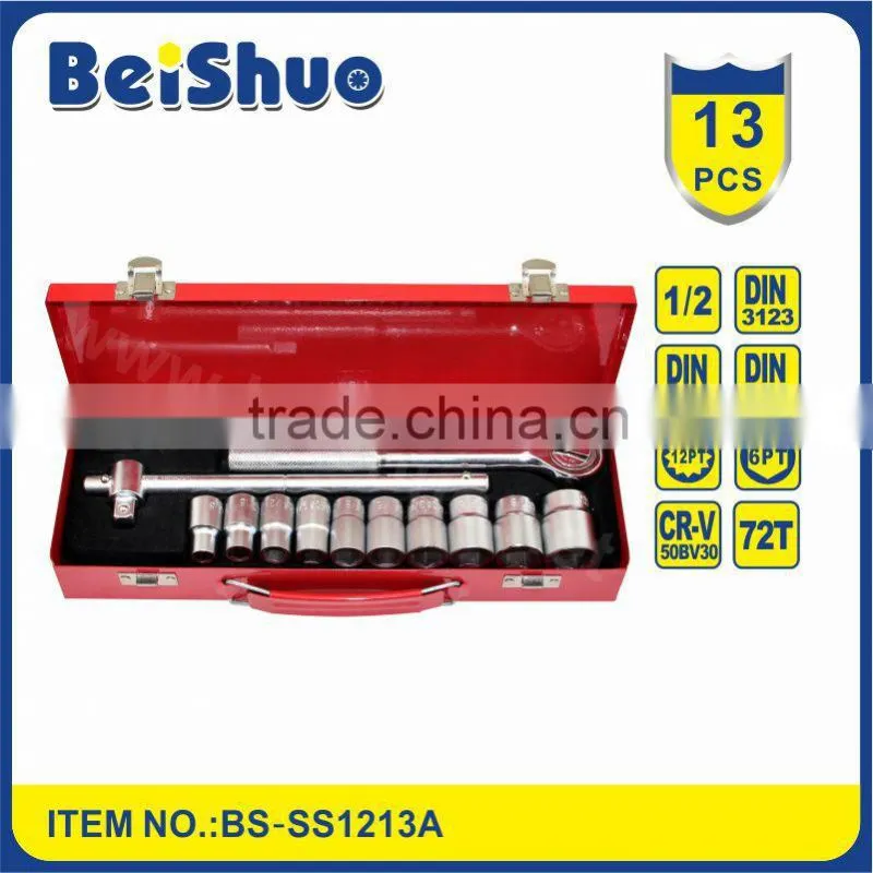 13pc 1/2" Socket set